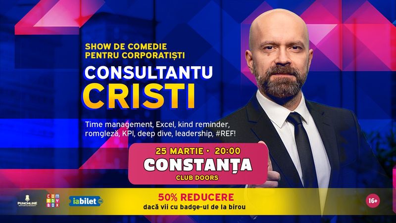 consultantu cristi show de comedie pentru corporatisti doors club 69c35ac9eedb7