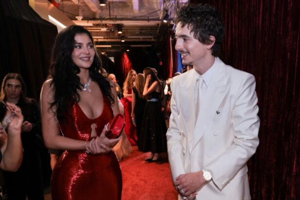 cum a aparut kylie jenner la premiile oscar 2026 l a sustinut pe iubitul ei actorul timothee chalamet 69bbae53b3f3c