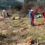 foto video interventie de urgenta pe santierul unde cambela prod amenajeaza o parcare un barbat gasit intins pe jos 69c66eb021784