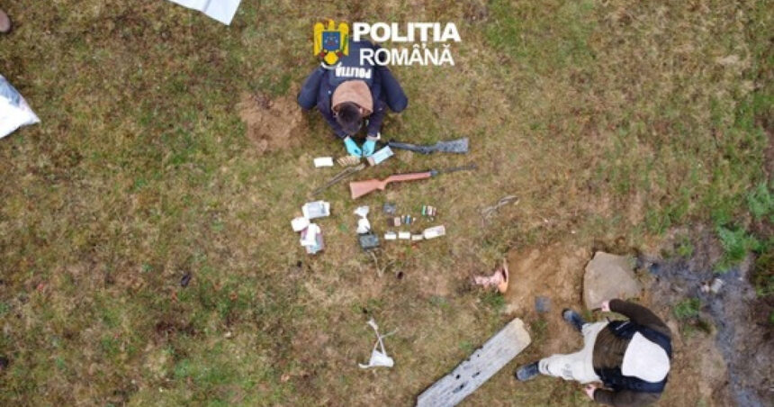 galerie foto arme letale ilegale ascunse in pamant si folosite la braconaj zeci de perchezitii in bistrita nasaud 11 suspecti vizati 69c94ab8715f6