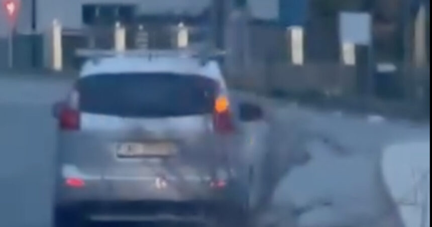 sofer din bistrita surprins in timp ce tara un trunchi de copac de 16 metri pe carosabil 69c79a4f518c7