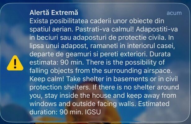 un nou mesaj ro alert transmis locuitorilor din zona de nord a judetului tulcea 69b9944c71635