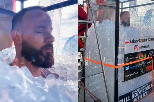 un polonez a stat scufundat in gheata timp de patru ore si a intrat in cartea recordurilor video 69cbc97db0adc