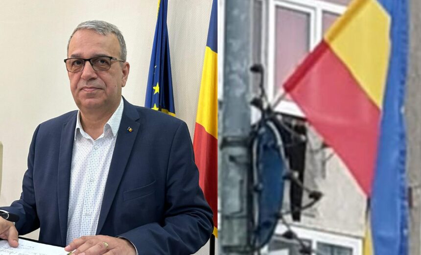 vergil chitac amendat de prefectura pentru arborarea drapelului in mod gresit culorile erau orientate orizontal 69bc0f23253c2