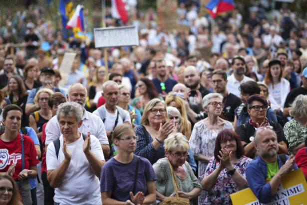 video protest in cehia peste 250 000 de oameni in strada ce i se reproseaza premierului babis nu vom permite ca viitorul sa ne fie furat 69bede47b1799