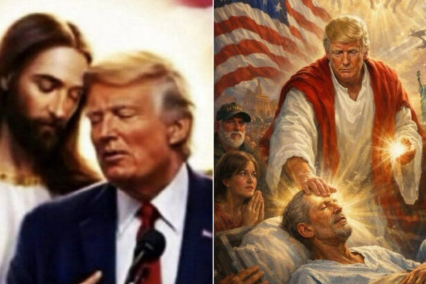 donald trump in bratele lui hristos presedintele sua distribuie o noua imagine generata cu ai in ciuda controverselor recente 69dfbb0d20b44