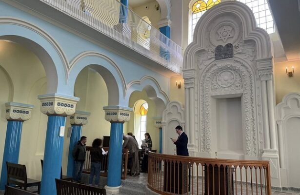 foto moment istoric au fost finalizate lucrarile la sinagoga mare din constanta 69e6409f0e618