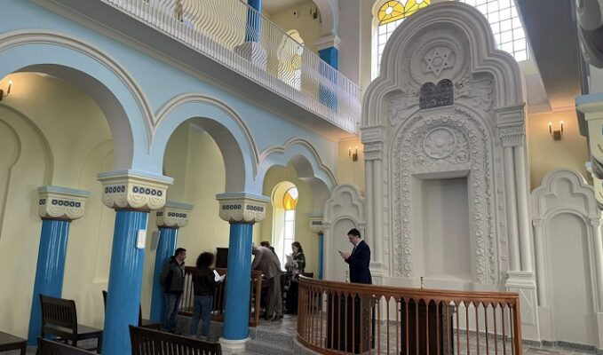 foto moment istoric au fost finalizate lucrarile la sinagoga mare din constanta 69e6409f0e618