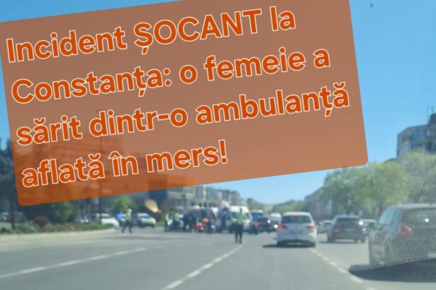 incident socant in zona dacia o femeie ar fi sarit dintr o ambulanta aflata in mers 69ee04f9705ed