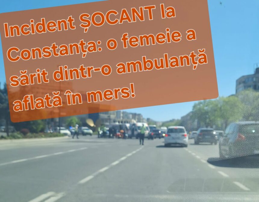 incident socant in zona dacia o femeie ar fi sarit dintr o ambulanta aflata in mers 69ee04f9705ed