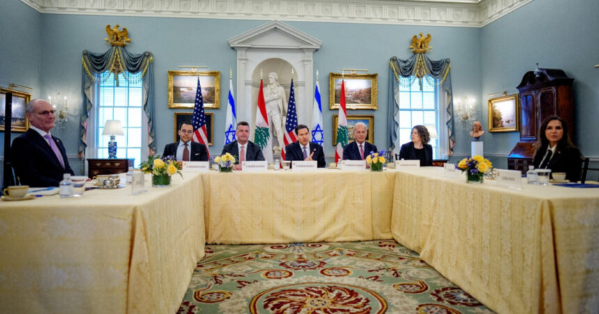 seful diplomatiei americane marco rubio i a primit pe ambasadorii israelian si libanez pentru primele discutii directe dupa decenii 69de974b96a9d