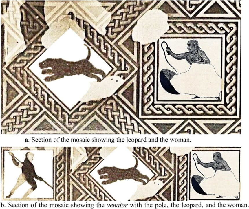 singura imagine cunoscuta cu o femeie romana luptand cu un animal salbatic intr o arena 69ccc4783eb4b