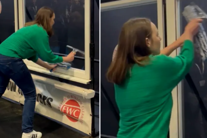 turbo aliscia o britanica a intrat in cartea recordurilor drept cea mai rapida curatatoare de geamuri din lume video 69f17f6236db0