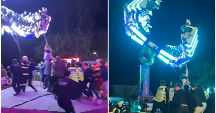 video carusel defect la un eveniment din caransebes 17 copii au ramas blocati sase au ajuns la spital 69e5521a00f58