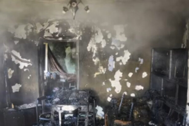 video femeie salvata dintr o casa in flacari la videle un jandarm si un politist au intervenit inainte de sosirea pompierilor 69dcc44e213a1