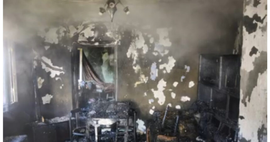 video femeie salvata dintr o casa in flacari la videle un jandarm si un politist au intervenit inainte de sosirea pompierilor 69dcc44e213a1