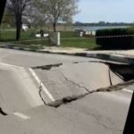 video s a surpat soseaua in techirghiol chiar in centru traficul rutier a fost sistat 69eb4ce2ac858