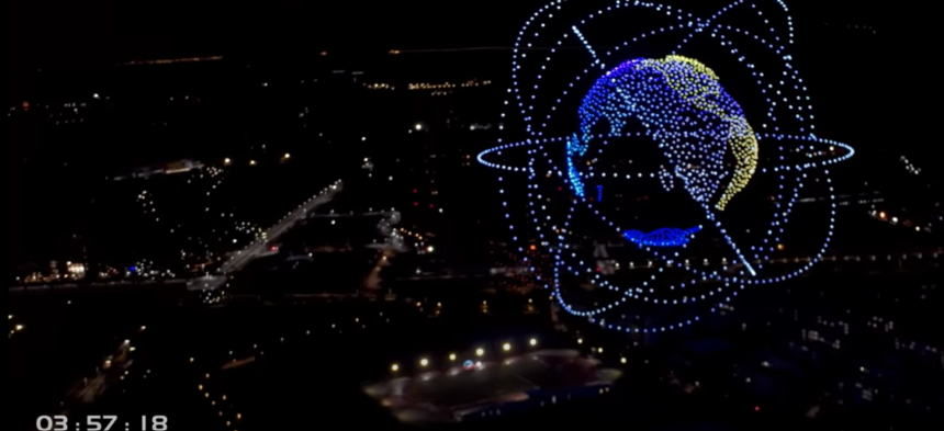 video spectacol cu peste 3 000 de drone pe cerul orasului xian din china show ul a intrat in cartea recordurilor 69ef933d3852d