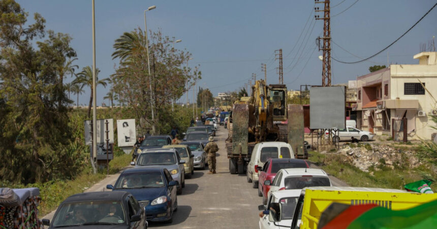 vreau doar sa ma intorc acasa aglomeratie pe drumurile din liban dupa intrarea in vigoare a armistitiului de 10 zile 69e27daf6b19f