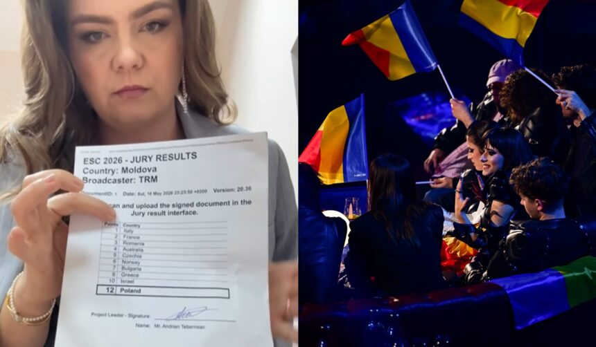 prezentatoarea care a anuntat punctele acordate de juriul din republica moldova la eurovision 2026 frapata cand a primit foaia cu rezultatele am sunat si am spus ca refuz sa prezint asta 6a098188ade33