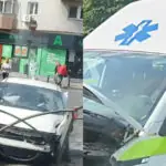 video accident in sectorul 2 al capitalei o ambulanta a intrat in plin intr o masina momentul impactului surprins de o camera de bord 6a0594ac350c0