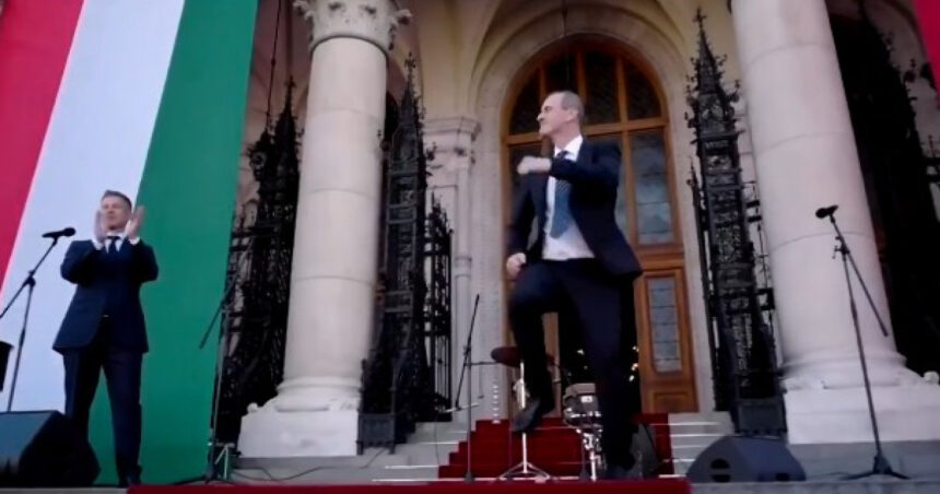 video viitorul ministru al sanatatii din guvernul maghiar face din nou furori cu dansul sau la investirea lui peter magyar ca premier 69ff7b2b768bd