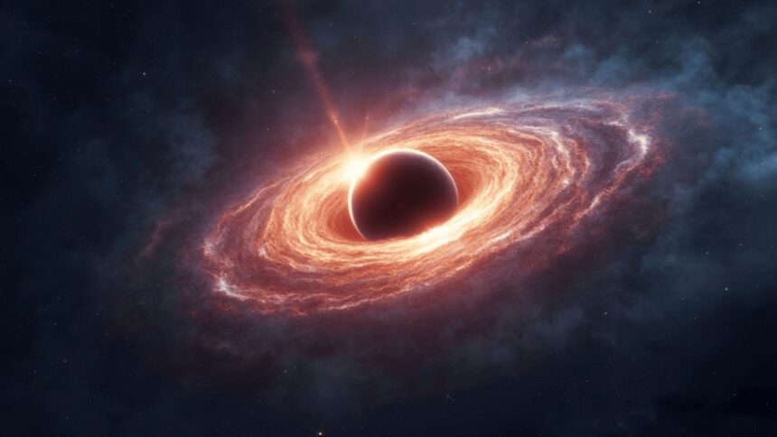 astronomii au detectat cele mai puternice emisii observate vreodata la o gaura neagra supermasiva 6a3a9a9941673