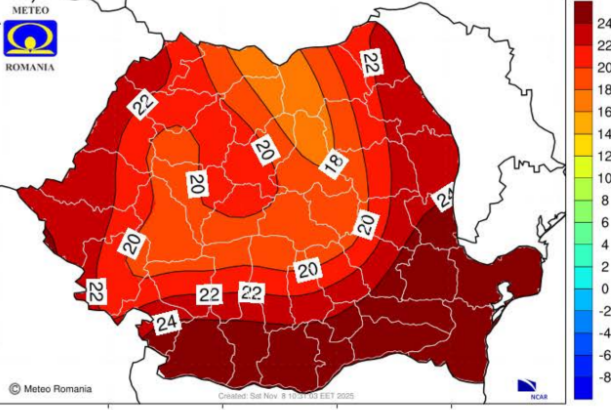 harta urmeaza o luna cu temperaturi ridicate in dobrogea cum arata prognoza anm 6a43654028bcb
