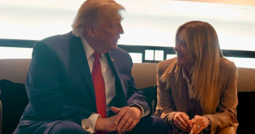 trump insista ca meloni i ar fi cerut din nou si din nou sa se pozeze cu el la summitul g7 popularitatea ei e la pamant 6a36ba88d4e13
