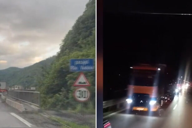 video ambuteiaje pe valea oltului o coloana de masini s a format in timpul noptii iar soferii au fost blocati cu orele 6a2faa61d24ae
