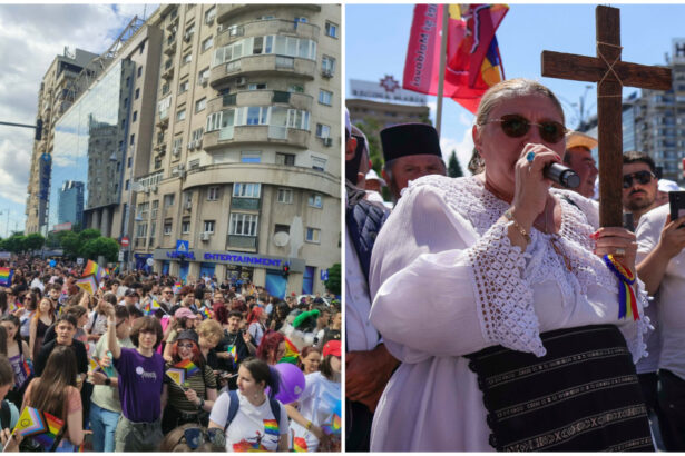 video cateva zeci de mii de oameni participa la marsul lgbt din bucuresti contramanifestatia marsul normalitatii condusa de diana sosoaca 6a2d8e49ae593