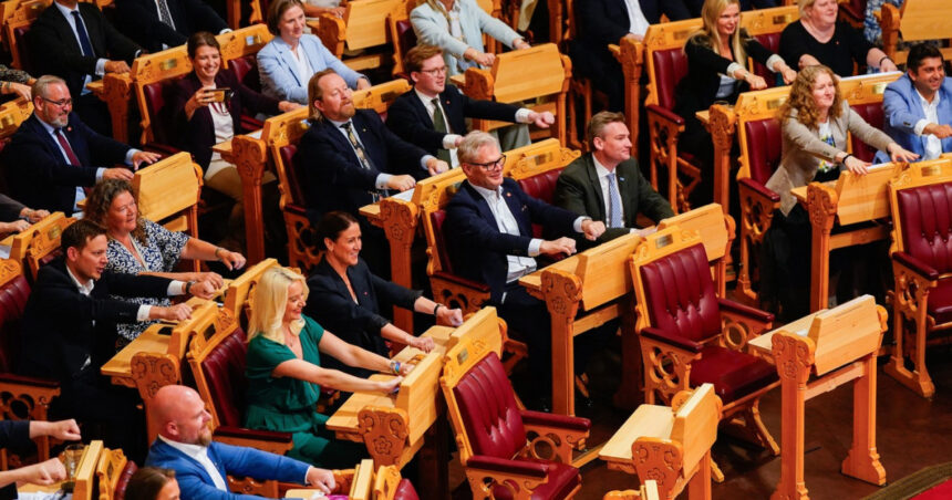 video cm 2026 deputatii norvegieni i au imitat pe suporterii echipei nationale chiar in timpul sedintei parlamentare 6a358fd82f010