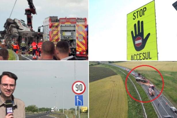 video e haotic accidente in lant pe soseaua de centura a unui mare oras drumarii au suplimentat indicatoarele rutiere insa fara succes 6a24fcfd23e02