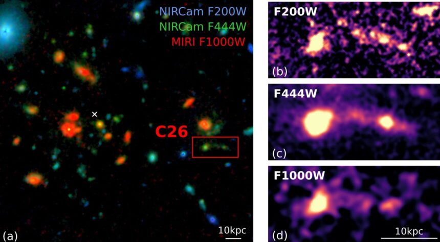 astronomii ar fi surprins o galaxie timpurie chiar in timp ce se stingea 6a4cbb2b40ff5