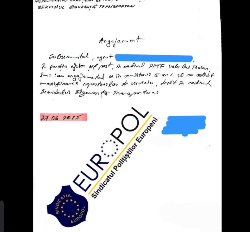 europol politistii debutanti ar fi fost obligati sa semneze angajamente de netransfer ipj constanta verifica situatia 6a5f535d7a68a