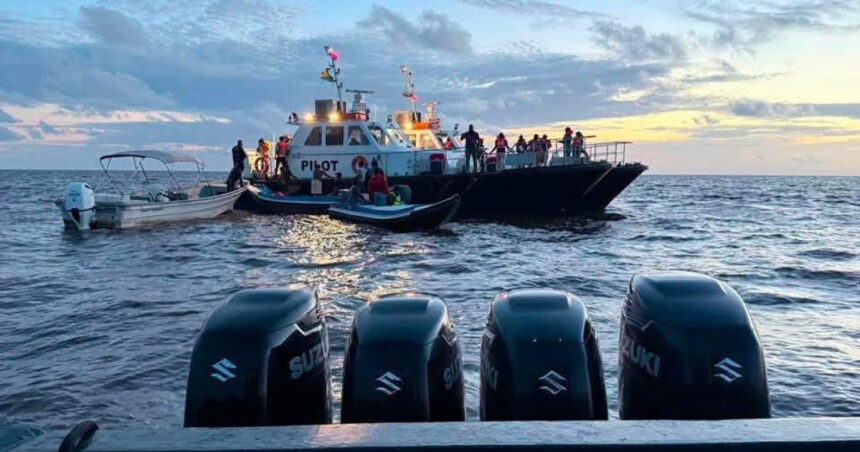 operatiune ampla de cautare in largul guyanei un feribot cu 133 de oameni la bord a naufragiat 53 de persoane au fost salvate 6a5ce84b9e536