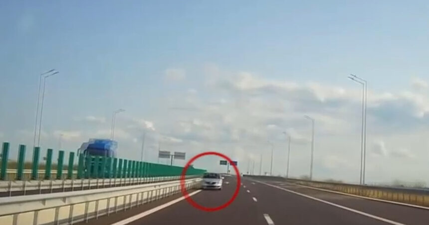 video imagini virale cu un sofer care circula pe contrasens pe a7 barbatul a fost identificat de politisti 6a53211019422