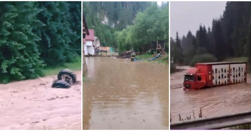 video viitura pe raul bistrita in suceava au fost inundate mai multe locuinte dupa codul rosu 6a4774c205936