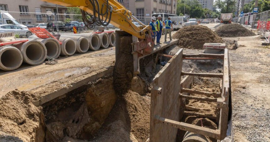 foto lucrari extinse in zona garii de nord a capitalei canalizarea veche de un secol va fi modernizata cablurile vor fi ingropate 6a8095c309671