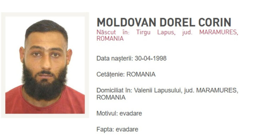 un detinut de la penitenciarul baia mare a evadat politia indeamna oamenii care il vad sa nu il abordeze 6a85ae386ef3f