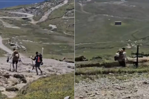 video cu trotinetele pe munte doi turisti au fost surprinsi urcand pe platoul bucegi cu vehiculele pe doua roti 6a734e9096627