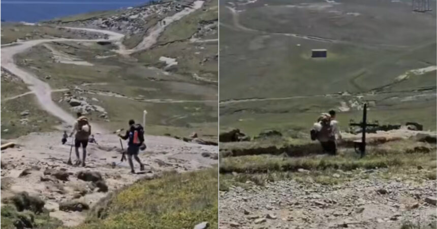 video cu trotinetele pe munte doi turisti au fost surprinsi urcand pe platoul bucegi cu vehiculele pe doua roti 6a734e9096627
