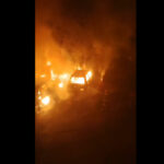 video incendiu puternic intr o parcare din oradea mai multe masini au fost distruse de flacari 6a6f0ffb4d8ab