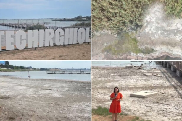 video lacul techirghiol se evapora imagini cu peisajul dezolant dupa ce apele s au retras zeci de metri mirosul e deranjant 6a927e2251086