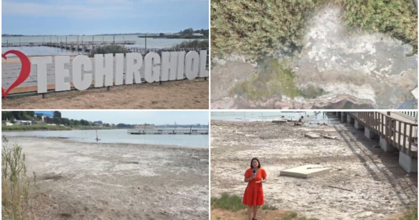 video lacul techirghiol se evapora imagini cu peisajul dezolant dupa ce apele s au retras zeci de metri mirosul e deranjant 6a927e2251086