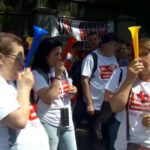 video protest la ministerul muncii sindicatele cer cresterea salariului minim din 2027 si deblocarea negocierilor colective 6a8d6f12e7814