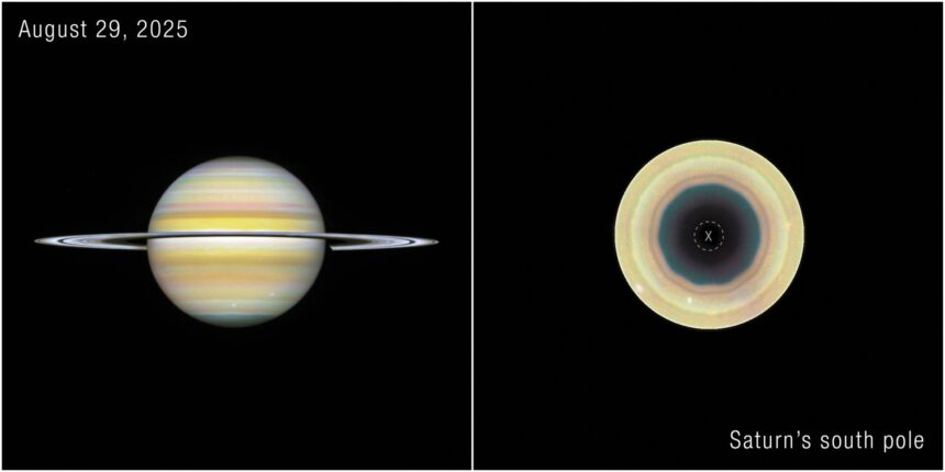 astronomii au descoperit o structura misterioasa la polul sud al lui saturn 6ab3a84c33607
