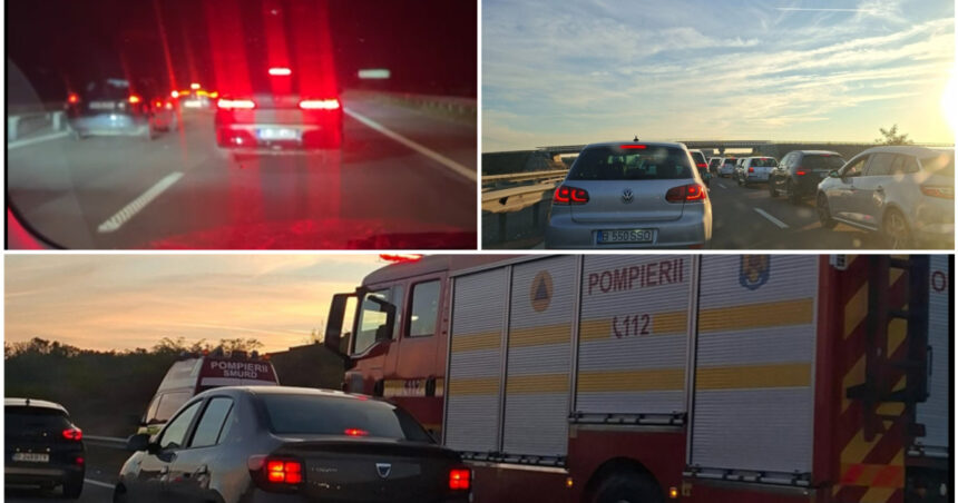 accident intre trei masini pe autostrada a3 trafic ingreunat pe sensul ploiesti bucuresti 6ade45838a301