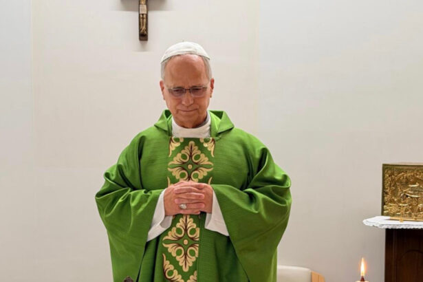 foto primele imagini cu papa leon al xiv lea din spital suveranul pontif a oficiat o slujba si le a multumit medicilor 6ad22189bdbb9