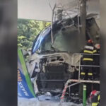 video benzinarie distrusa de un tir pe valea oltului soferul turc era baut si a ajuns la spital 6ac5efabad5b8